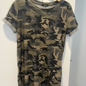 Medium Tattoo Camo Shirt Dress